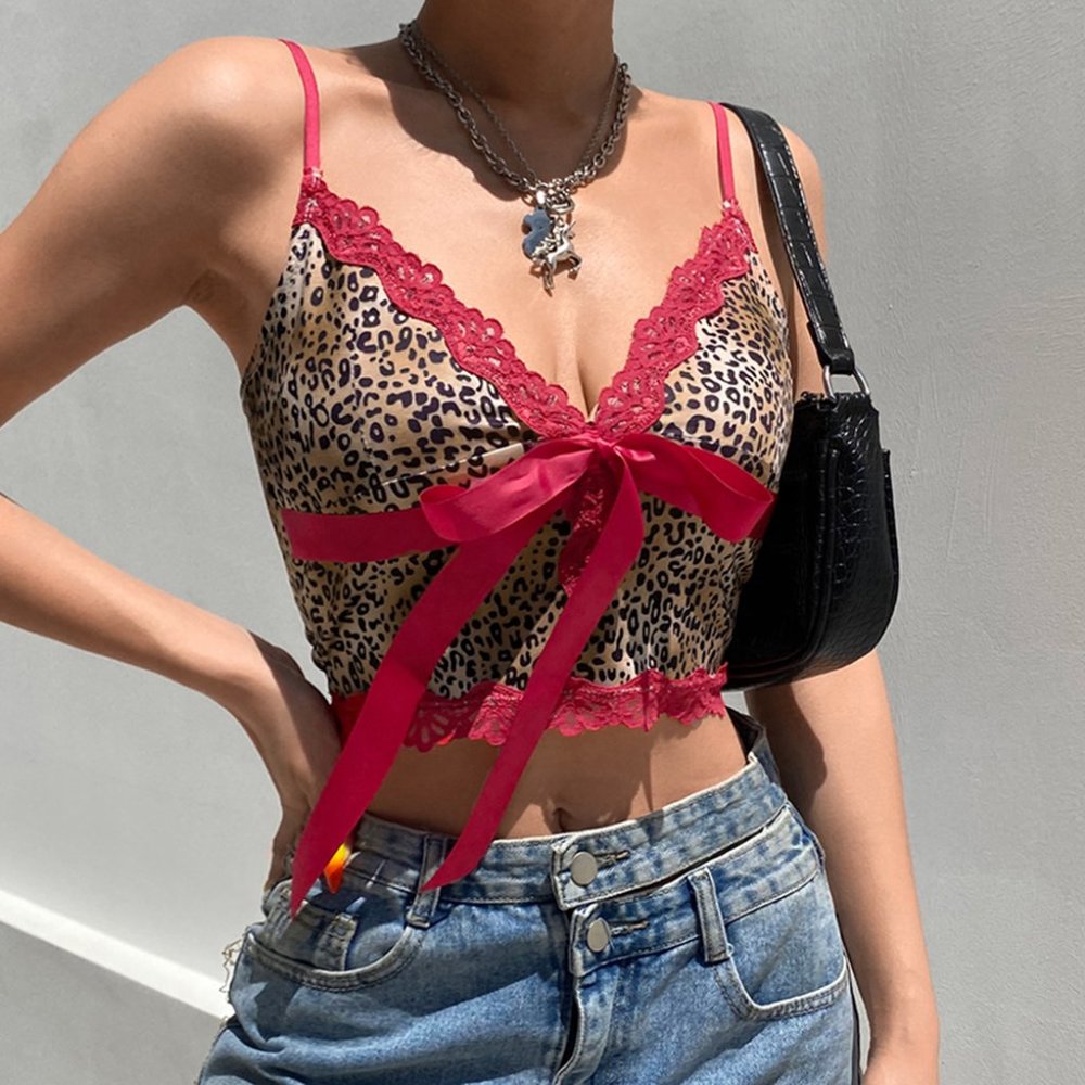 Leopard Lace Cami